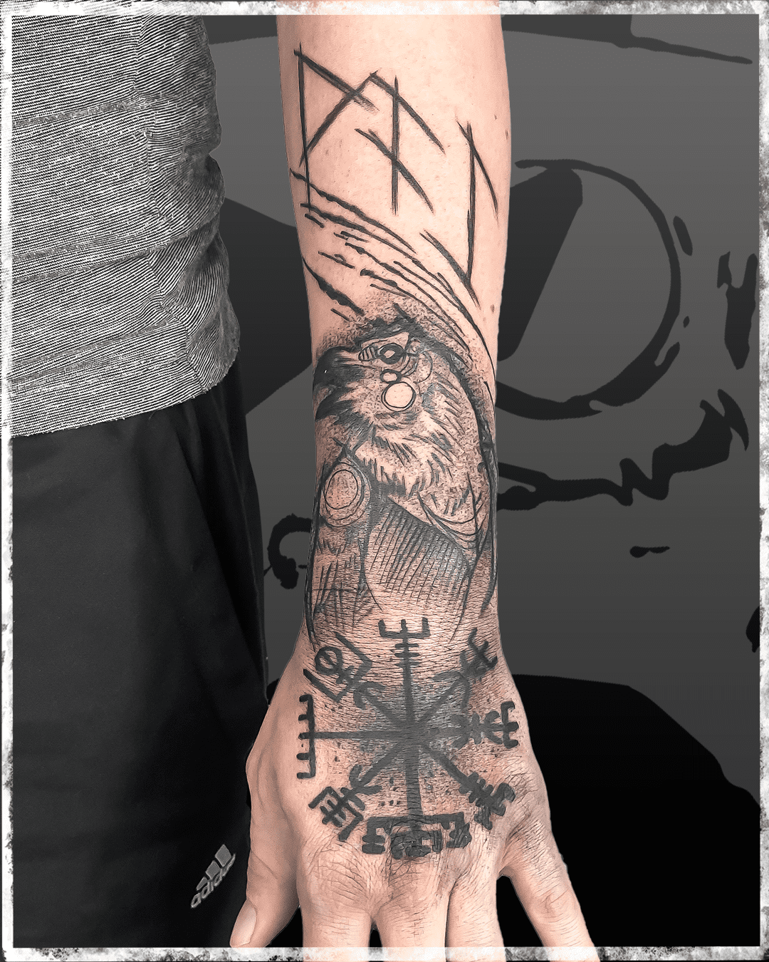 Vegvisir Tattoo Schulter Vegvisir Tattoo Schulter